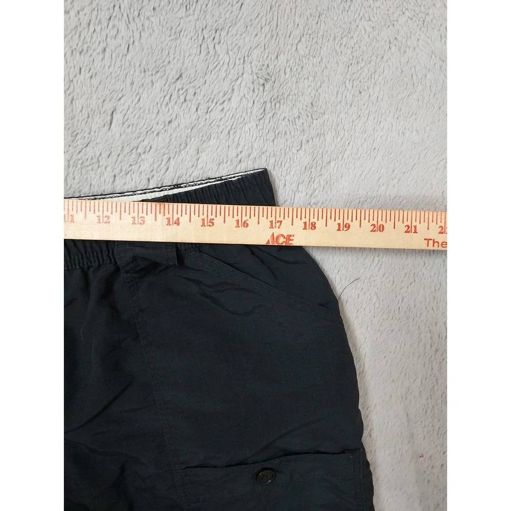 Aftco Shorts Mens 38 Fishing Cargo Nylon Navy Hybrid Elastic Waist Fishing Beach